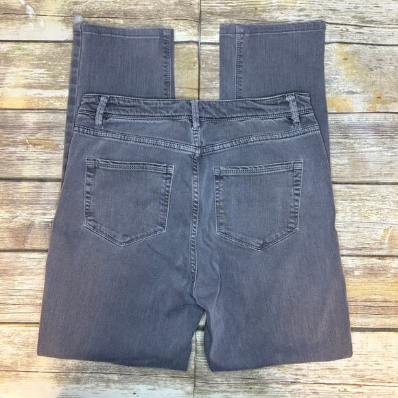 J. Jill DenimNeutral  Distressed High Rise Stretch Straight Jeans Womens Sz 4 - Picture 3 of 9